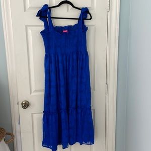Lilly Pulitzer XL NWT rivera smocked midi dress